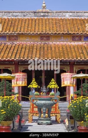 Vietnam, Hue, Zitadelle, Kaiserstadt, Thai Hoa Palace Stockfoto