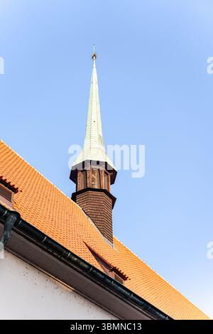 Enge Straße der Altstadt von Prag mit wunderschöner Architektur Stockfoto