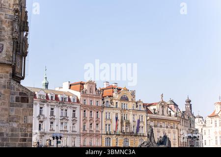 Berühmter Altstadtplatz von Prag Stockfoto