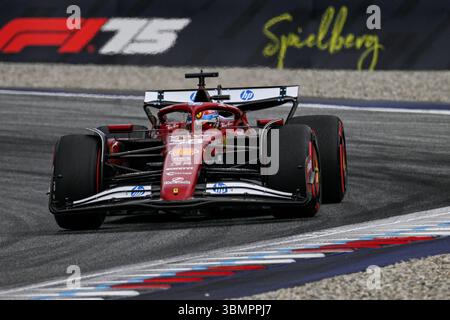 Österreich, Österreich. Juni 2025. #38 Dino Beganovic vom Team Scuderia Ferrari HP, Ferrari SF-25, im Freien Training, während der FIA Formel-1-Weltmeisterschaft F1 Austria Grand Prix 2025, 27. Juni, in Spielberg Österreich Credit: Independent Photo Agency/Alamy Live News Stockfoto