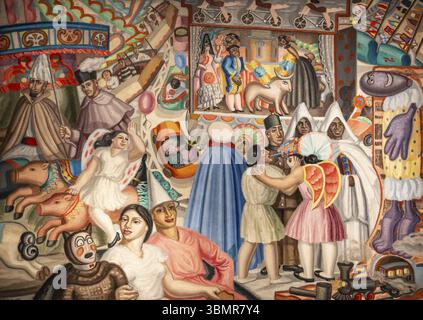 Maruja Mallo, die Messe (La Verbena), 1928, Öl auf Leinwand, Pompidou Zentrum, Paris Stockfoto