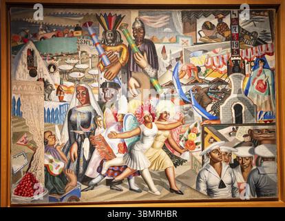 Maruja Mallo, die Messe (La verbena), 1927, Öl auf Leinwand, museo nacional Centro de arte Reina Sofia, Madrid Stockfoto