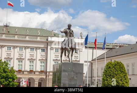 Josef Poniatowski in Warschau. Polen, Warschau - 28. Juni 2019. Stockfoto