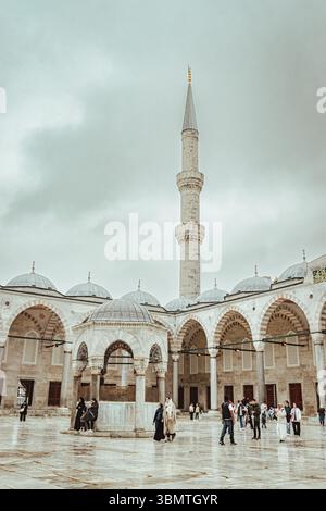 Innenraum der blauen Moschee Istanbul Stockfoto