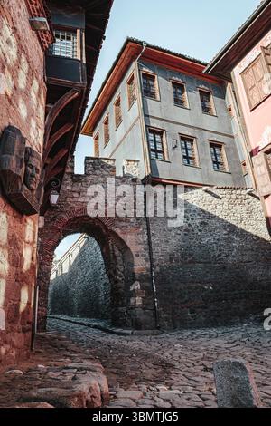 Hisar Kapia Tor in Plovdivold Stadt Stockfoto