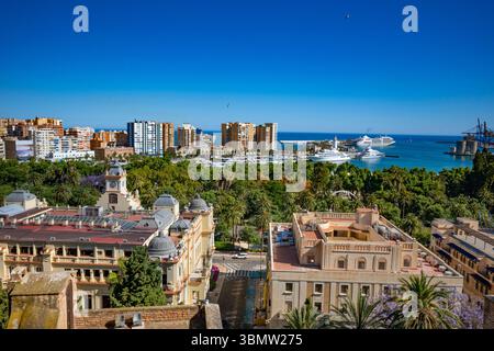 Alcazaba in Malaga, Andalusien, Spanien Stockfoto