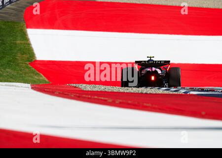Spielberg, Steiermark, Österreich. Juni 2025. Franco Colapinto (ARG) - Alpine F1 während der Formel 1 MSC Cruises Austrian Grand Prix 2025, Spielberg, Österreich, vom 26. Bis 29. Juni - Runde 11 von 24 von 2025 F1-Weltmeisterschaft (Foto: © Alessio de Marco/ZUMA Press Wire) NUR REDAKTIONELLE VERWENDUNG! Nicht für kommerzielle ZWECKE! Stockfoto