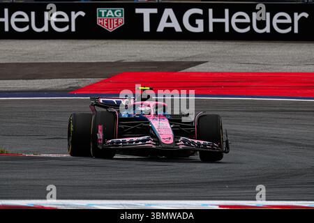 Spielberg, Steiermark, Österreich. Juni 2025. Franco Colapinto (ARG) - Alpine F1 während der Formel 1 MSC Cruises Austrian Grand Prix 2025, Spielberg, Österreich, vom 26. Bis 29. Juni - Runde 11 von 24 von 2025 F1-Weltmeisterschaft (Foto: © Alessio de Marco/ZUMA Press Wire) NUR REDAKTIONELLE VERWENDUNG! Nicht für kommerzielle ZWECKE! Stockfoto
