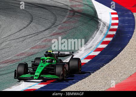 Spielberg, Steiermark, Österreich. Juni 2025. Gabriel Bortoleto (BRA) Stake F1 Team sauber während Formel 1 MSC Cruises Austrian Grand Prix 2025, Spielberg, Österreich, vom 26. Bis 29. Juni - Runde 11 von 24 von 2025 F1 World Championship (Foto: © Alessio de Marco/ZUMA Press Wire) NUR ZUR REDAKTIONELLEN VERWENDUNG! Nicht für kommerzielle ZWECKE! Stockfoto