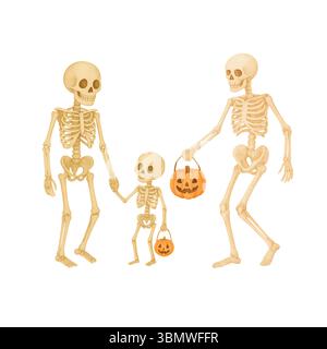 Halloween Aquarell Clipart – Niedliche Handgemalte Spooky Elements Stockfoto