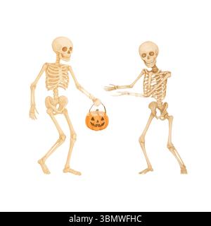 Halloween Aquarell Clipart – Niedliche Handgemalte Spooky Elements Stockfoto