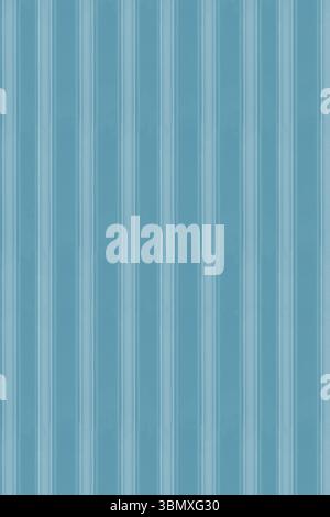 Hellblaue Wandpaneele aus gewelltem Metall weisen gleichmäßig abgesetzte vertikale Grate in flacher Bauweise auf Stockfoto