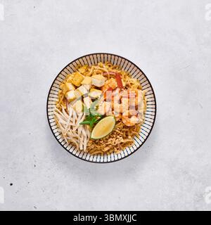 Pad Thai Shrimp Stockfoto