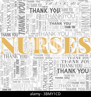 Vielen Dank Schwestern Wort Cloud Konzept Design isoliert auf weißem Hintergrund. Stock Vektor