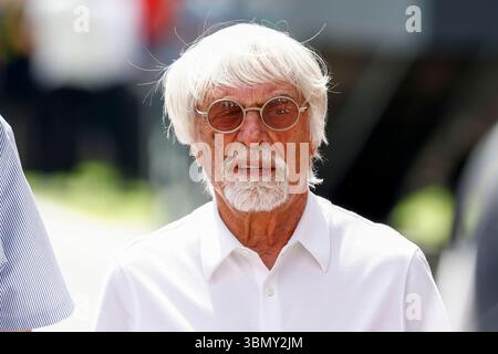 Spielberg, Österreich. Juni 2025. ECCLESTONE Bernie (gbr), ehemaliger CEO der Formel 1 Gruppe, Porträt während des Formel 1 MSC Cruises Austrian Grand Prix 2025, 11. Runde der FIA Formel 1 Weltmeisterschaft 2025 vom 27. Bis 29. Juni 2025 auf dem Red Bull Ring, in Spielberg, Österreich - Foto Florent Gooden/DPPI Credit: DPPI Media/Alamy Live News Credit: DPPI Media/Alamy Live News Stockfoto