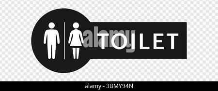 „Toiletten-Symbol-Set: Männliche und weibliche WC-Vektor-Symbole“ Stock Vektor