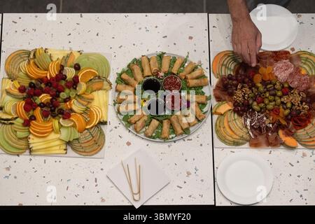 Vorspeisen; Catering; Charcuterie Board Stockfoto