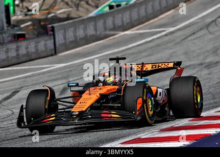 Spielberg, Österreich. Juni 2025. Oscar Piastri (aus) McLaren MCL39. 29.06.2025. Formel-1-Weltmeisterschaft, Rd 11, Großer Preis Von Österreich, Spielberg, Österreich, Wettkampftag. Das Foto sollte lauten: XPB/Alamy Live News. Stockfoto