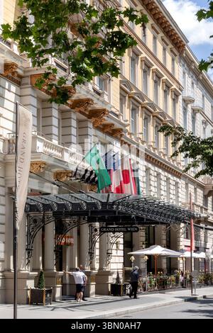 Grand Hotel Wien am Kärntnerring in Wien, Österreich // Grand Hotel Vienna am Kärntnerring in Wien, Österreich. , . Quelle: APA-PictureDesk/Alamy Live News Stockfoto