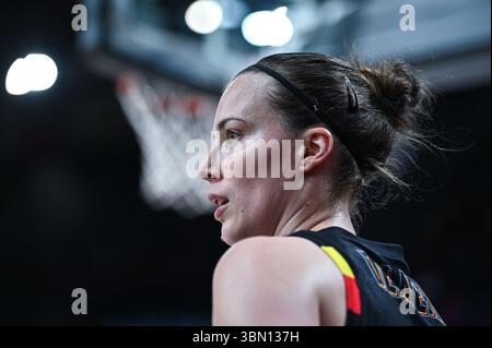 Piräus, Piräus, Griechenland. Juni 2025. 6 ANTONIA DELAERE spielt am 29. Juni 2025 im Peace & Friendship Stadium in Piräus, Griechenland, während des Endrunde-Spiels der Frauen zwischen Spanien und Belgien. (Kreditbild: © Stefanos Kyriazis/ZUMA Press Wire) NUR REDAKTIONELLE VERWENDUNG! Nicht für kommerzielle ZWECKE! Quelle: ZUMA Press, Inc./Alamy Live News Stockfoto