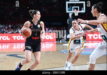 Piräus, Griechenland. Juni 2025. 6 Antonia Delaere aus Belgien spielt am 29. Juni 2025 im Peace&amp; Friendship Stadium in Piräus. Quelle: Unabhängige Fotoagentur/Alamy Live News Stockfoto