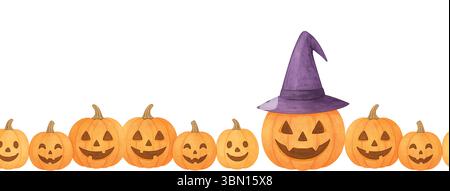 Halloween Aquarell Clipart – Niedliche Handgemalte Spooky Elements Stockfoto