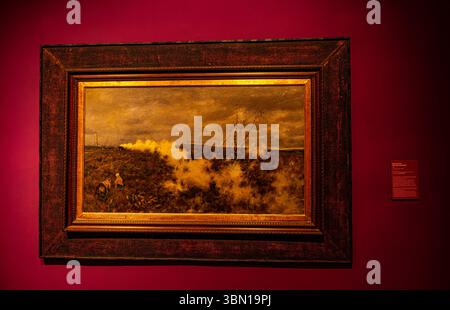 Passa il treno (1879), Gemälde von Giuseppe de Nittis im Palazzo della Marra Museum in Barletta Stockfoto