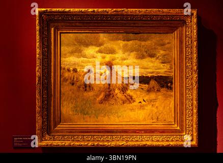 Passa il treno (1879), Gemälde von Giuseppe de Nittis im Palazzo della Marra Museum in Baretta Stockfoto