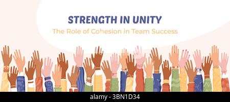 Bunte Hände Der Community Unity Stock Vektor