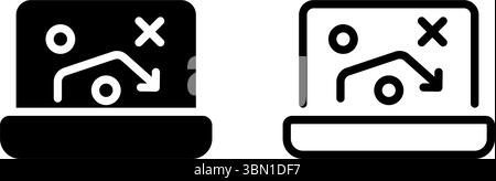 Ein Symbolpaket zu SEO-, E-Mail- und Social-Media-Kampagnen für Marketingfachleute und digitale Agenturen. Stock Vektor