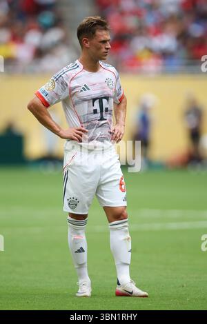 MIAMI, USA - 29. Juni 2025: Joshua Kimmich von Bayern München während des letzten 16 Spiels zwischen CR Flamengo und Bayern München im Hard Rock Stadium (Foto: Craig Mercer/ Alamy Live News) Stockfoto