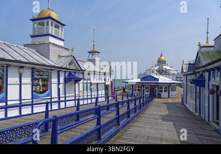 Pier in Eastbourne, Seebad am Ärmelkanal, im County East Sussex, England, Großbritannien Stockfoto