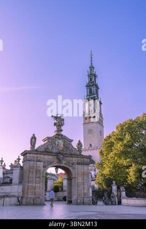 Polen, Tschenstochau - 19. Juli 2023: Kloster und Kirche Jasna Gora. Polnische katholische Wallfahrtsstätte mit Schwarzer Madonna, Europa Stockfoto