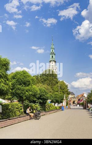 Czestochowa, Polen – 19. Juli 2023: Kloster und Kirche Jasna Gora. Polnisch-katholische Wallfahrtsstätte mit der Wunderfigur der Schwarzen Madonna Stockfoto