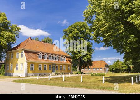 Schloss gut Wotersen in Roseburg Schleswig-Holstein in Deutschland als Filmset für einige deutsche Filme verwendet Stockfoto