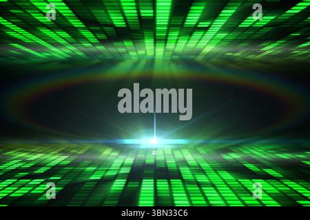 Digital generiertes cooles Disco-Design Stockfoto