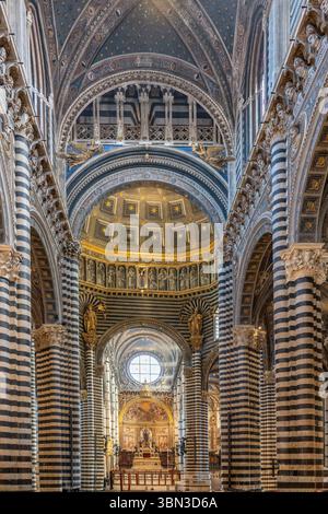 In der Cattedrale Metropolitana di Santa Maria Assunta, Il Duomo, Siena, Toskana, Italien Stockfoto