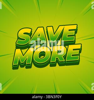 Ideal für umweltfreundliche Angebote und Anzeigen mit täglichen Sparangeboten Stock Vektor