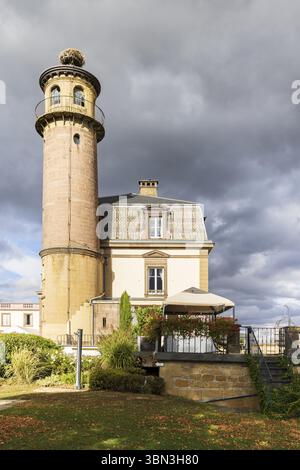 Rouffach, Frankreich - 14. Oktober 2023: Chateau d'Isenbourg und Spa im malerischen Dorf Rouffach Haut-Rhin Département Grand Est im Nordosten Fr. Stockfoto