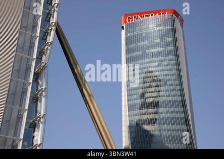 Mailand, Italien. 30. Juni 2025. Céde l'insegna delle Torri Generali Milano - Italia - Cronaca Lunedì, 30 Giugno, 2025 (Foto di Marco Ottico/Lapresse) das Zeichen General Towers gibt Weg Mailand - Italien - Nachrichten Montag, 30. Juni 2025 (Foto Marco Ottico/Lapresse) Credit: LaPresse/Alamy Live News Stockfoto