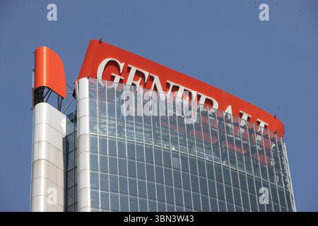 Mailand, Italien. 30. Juni 2025. Céde l'insegna delle Torri Generali Milano - Italia - Cronaca Lunedì, 30 Giugno, 2025 (Foto di Marco Ottico/Lapresse) das Zeichen General Towers gibt Weg Mailand - Italien - Nachrichten Montag, 30. Juni 2025 (Foto Marco Ottico/Lapresse) Credit: LaPresse/Alamy Live News Stockfoto