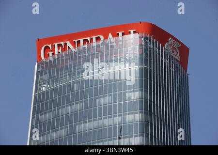 Mailand, Italien. 30. Juni 2025. Céde l'insegna delle Torri Generali Milano - Italia - Cronaca Lunedì, 30 Giugno, 2025 (Foto di Marco Ottico/Lapresse) das Zeichen General Towers gibt Weg Mailand - Italien - Nachrichten Montag, 30. Juni 2025 (Foto Marco Ottico/Lapresse) Credit: LaPresse/Alamy Live News Stockfoto