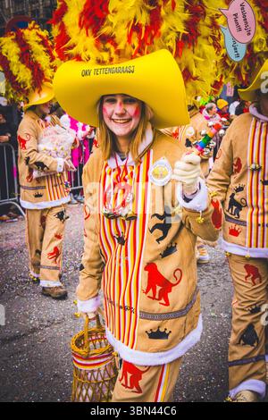 Belgien, Ostflandern, Denderstreek, Aalst, Aalst, der satirische Karneval wurde als immaterielles Kulturerbe der Menschheit von der UNESCO eingestuft Stockfoto