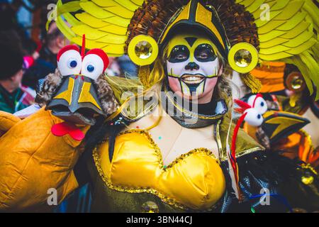 Belgien, Ostflandern, Denderstreek, Aalst, Aalst, der satirische Karneval wurde als immaterielles Kulturerbe der Menschheit von der UNESCO eingestuft Stockfoto