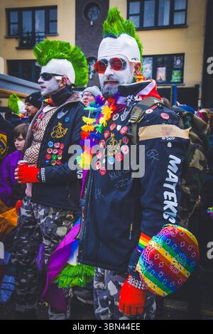 Belgien, Ostflandern, Denderstreek, Aalst, Aalst, der satirische Karneval wurde als immaterielles Kulturerbe der Menschheit von der UNESCO eingestuft Stockfoto