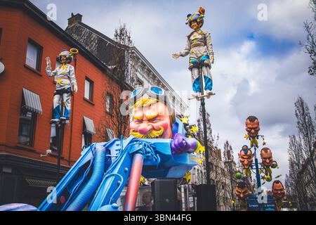 Belgien, Ostflandern, Denderstreek, Aalst, Aalst, der satirische Karneval wurde als immaterielles Kulturerbe der Menschheit von der UNESCO eingestuft Stockfoto