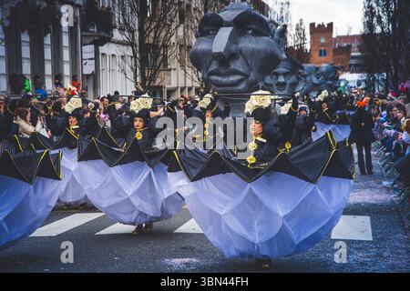 Belgien, Ostflandern, Denderstreek, Aalst, Aalst, der satirische Karneval wurde als immaterielles Kulturerbe der Menschheit von der UNESCO eingestuft Stockfoto