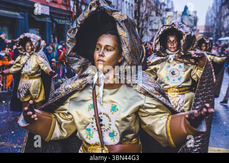 Belgien, Ostflandern, Denderstreek, Aalst, Aalst, der satirische Karneval wurde als immaterielles Kulturerbe der Menschheit von der UNESCO eingestuft Stockfoto