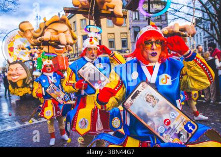 Belgien, Ostflandern, Denderstreek, Aalst, Aalst, der satirische Karneval wurde als immaterielles Kulturerbe der Menschheit von der UNESCO eingestuft Stockfoto