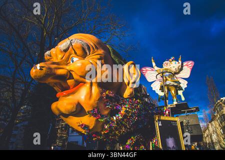 Belgien, Ostflandern, Denderstreek, Aalst, Aalst, der satirische Karneval wurde als immaterielles Kulturerbe der Menschheit von der UNESCO eingestuft Stockfoto